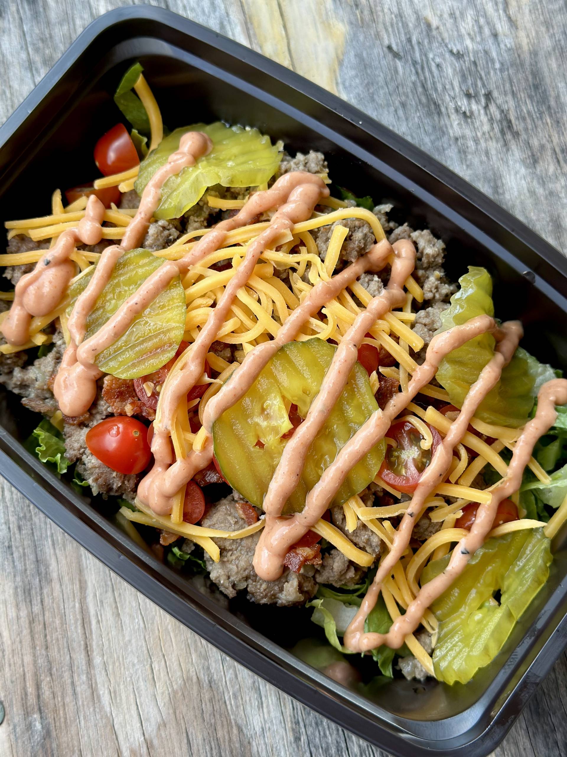 Low Carb Cheeseburger Bowl