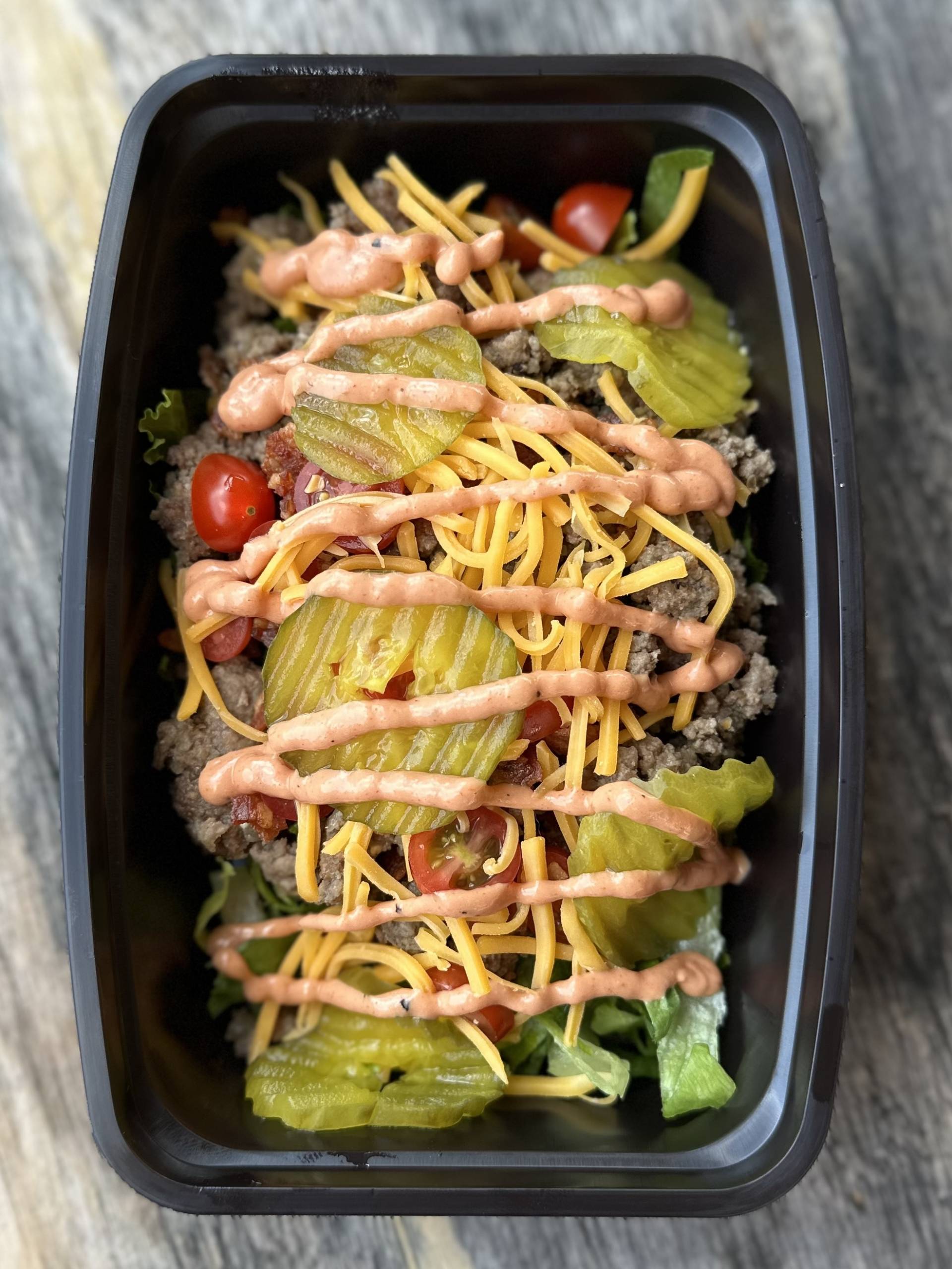 Low Carb Cheeseburger Bowl
