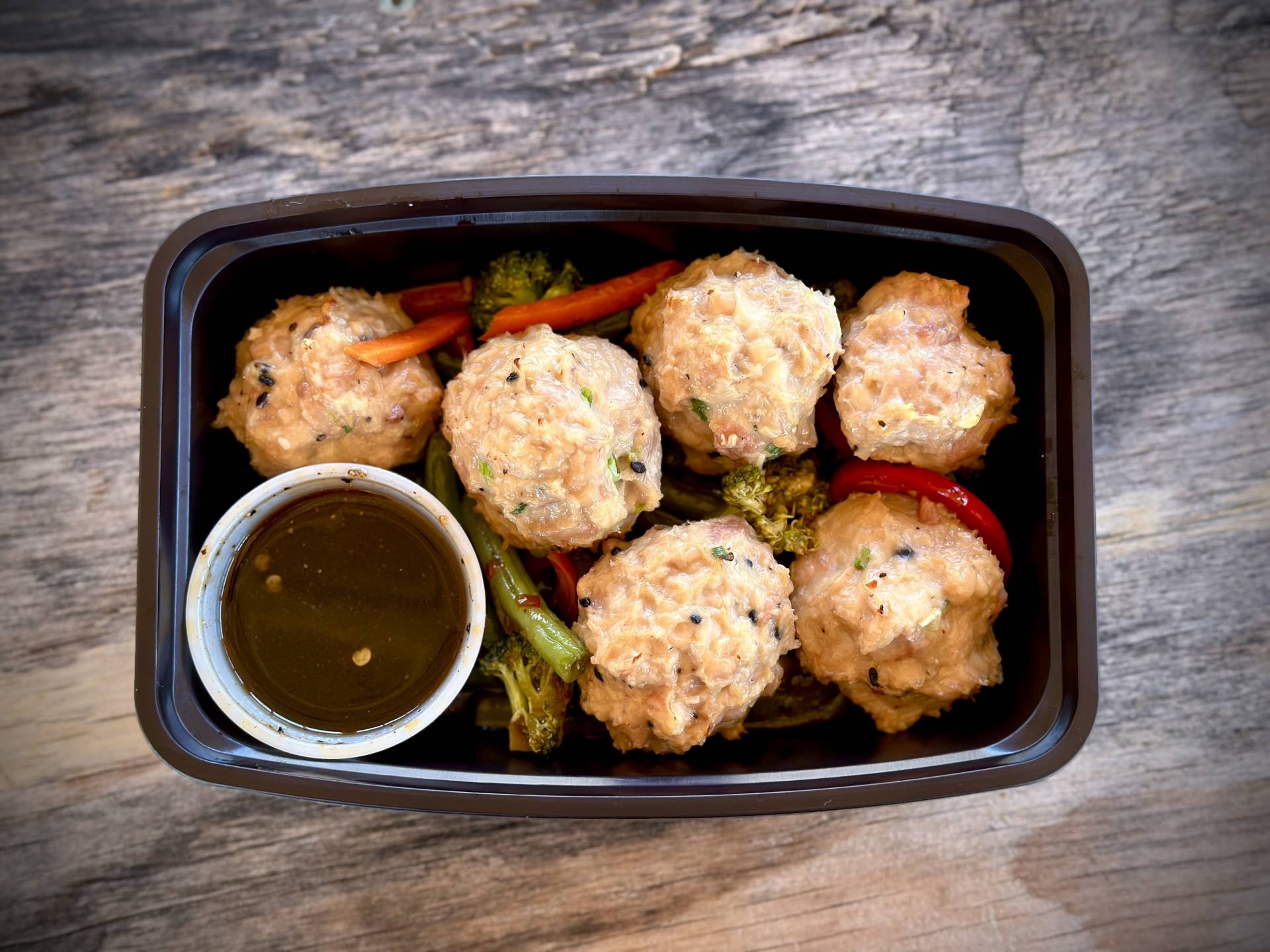 Ginger Scallion Chicken Meatballs