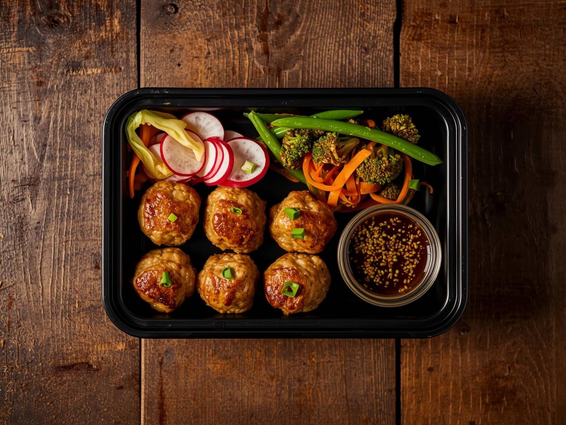 Ginger Scallion Chicken Meatballs