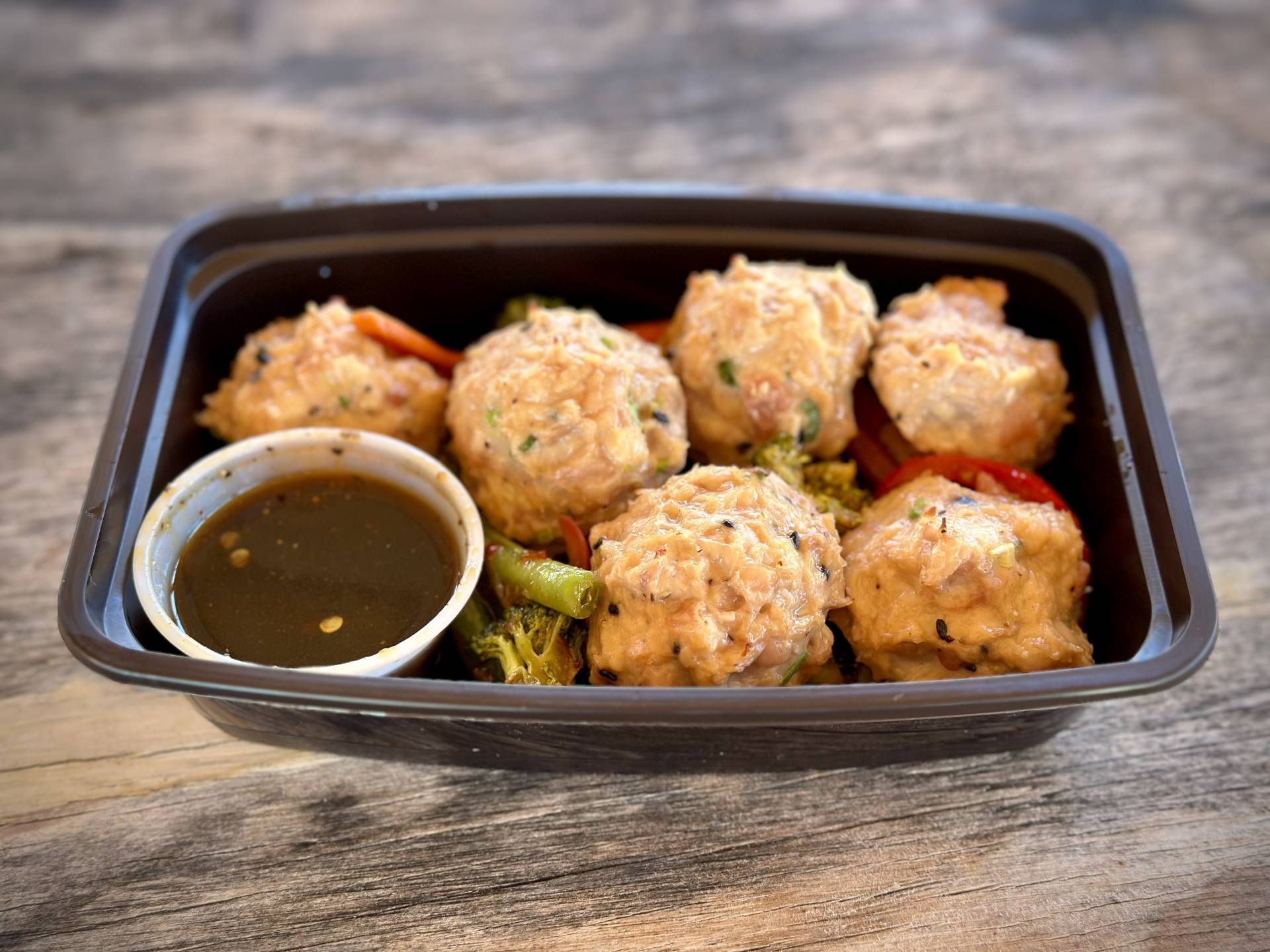 Ginger Scallion Chicken Meatballs